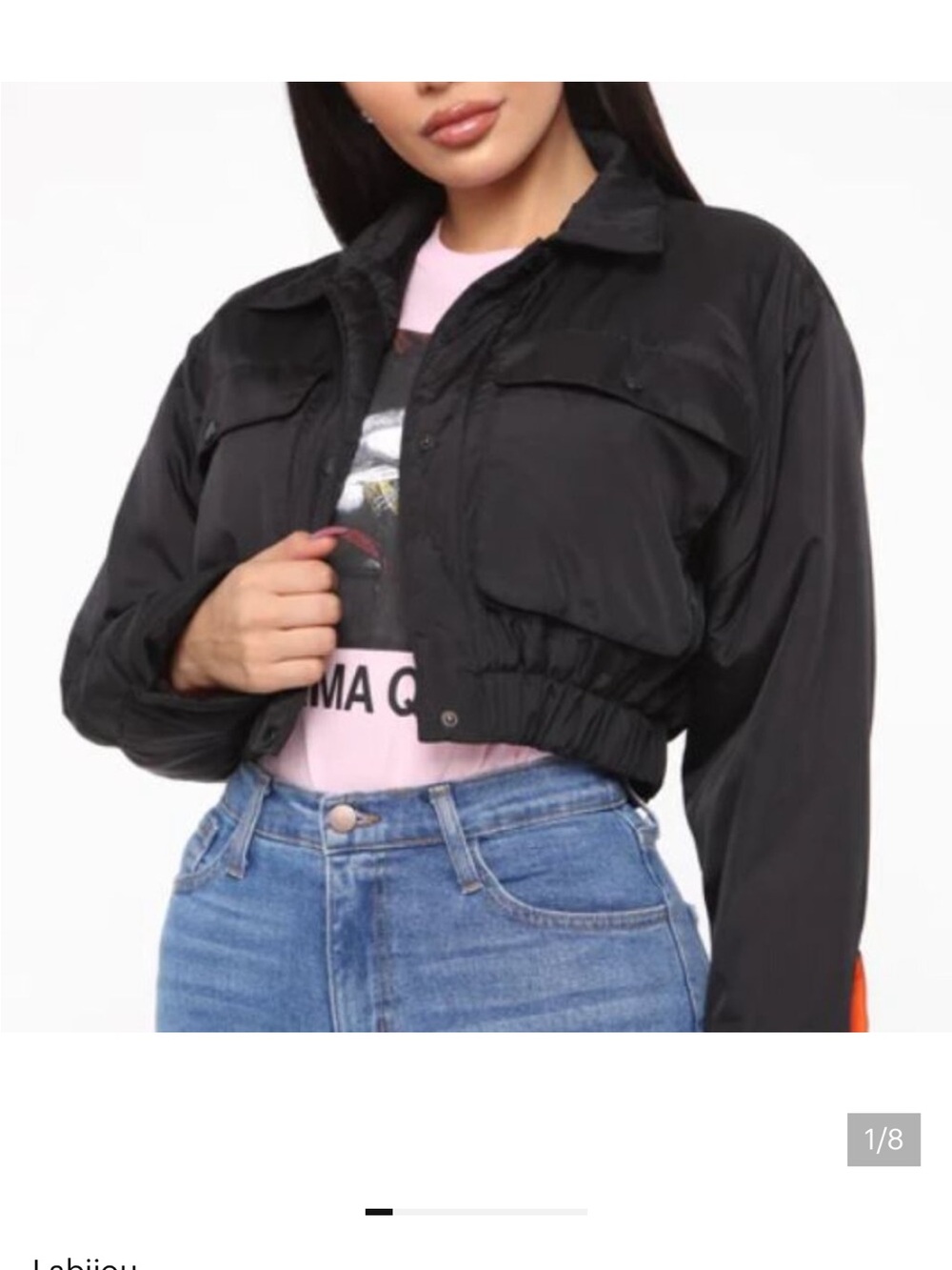 Labijou Cropped Bomber Jacket